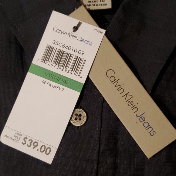 Calvin Klein Jeans Boys L Button-Down Shirt … - Picture 4 of 4